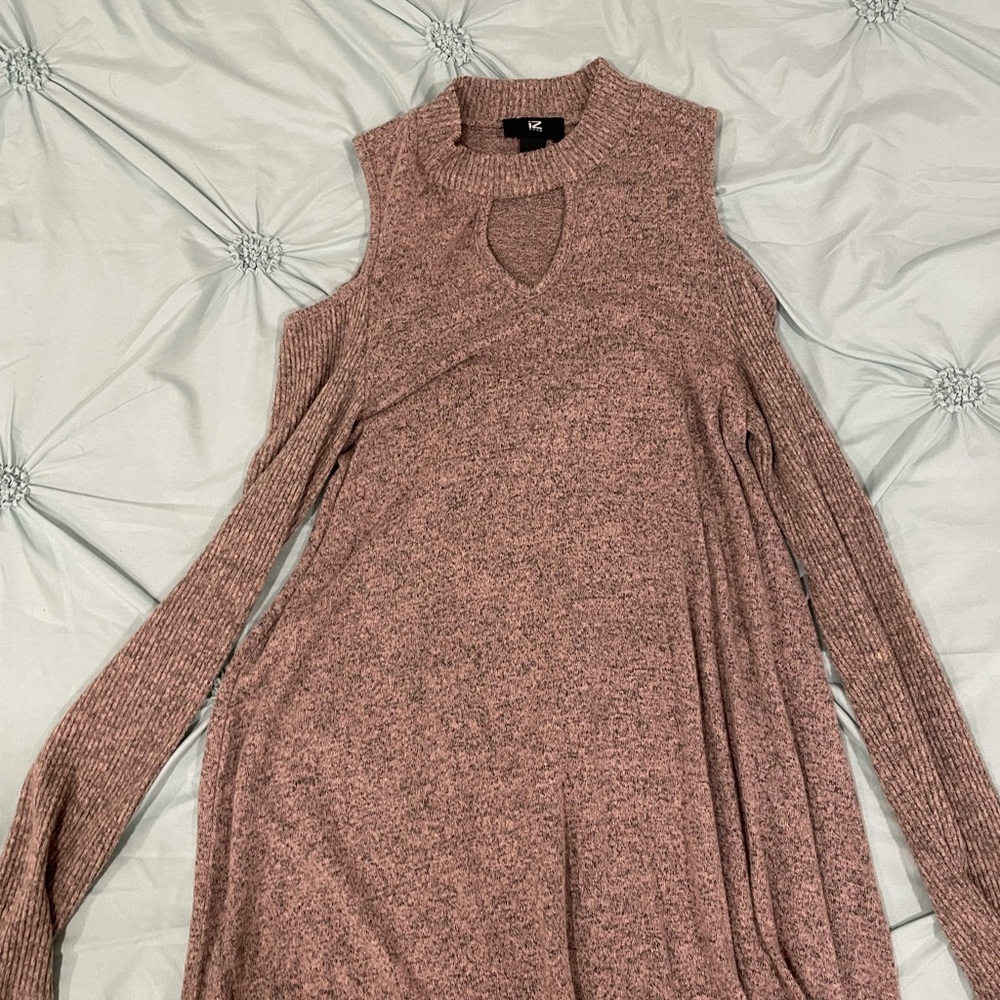 IZ Byer juniors Fuzzy fit &flair sweater dress